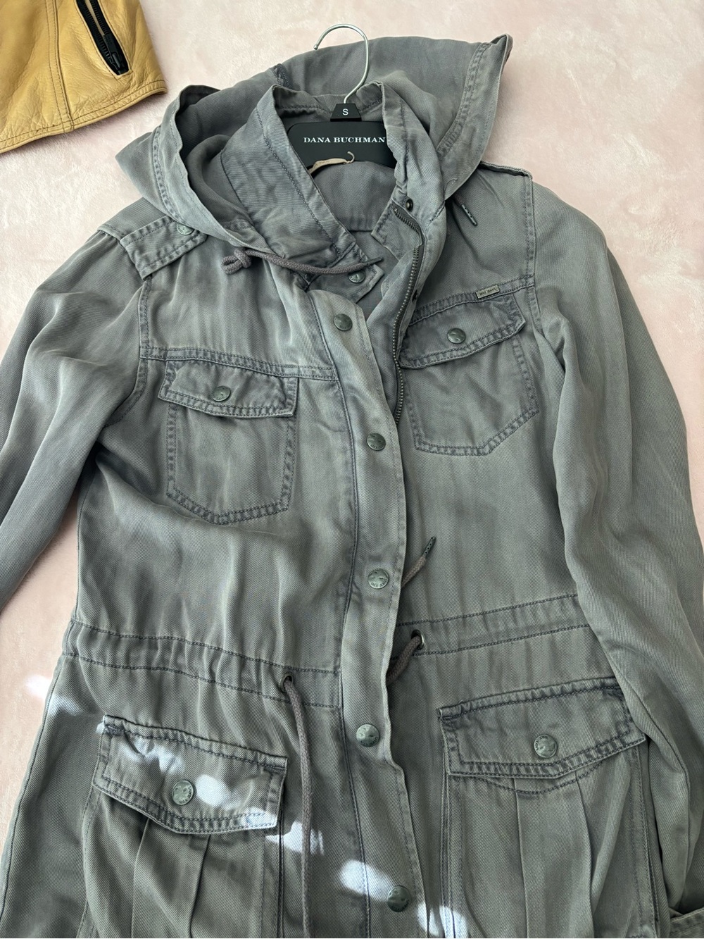 Dana Buchman Women's Hooded Utility Jacket in Olive